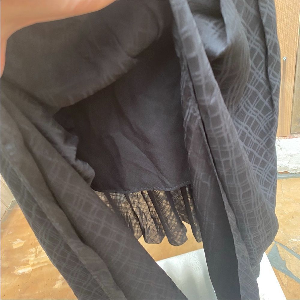 SANDRO HANAE CHIFFON MAXI DRESS BLK BLUSH Size 2 - Picture 7 of 16